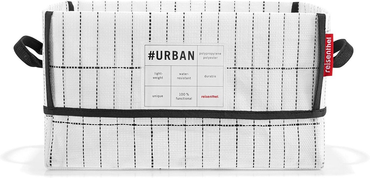 Stijlvolle en Praktische Opbergtas in Zwart-Wit Design
