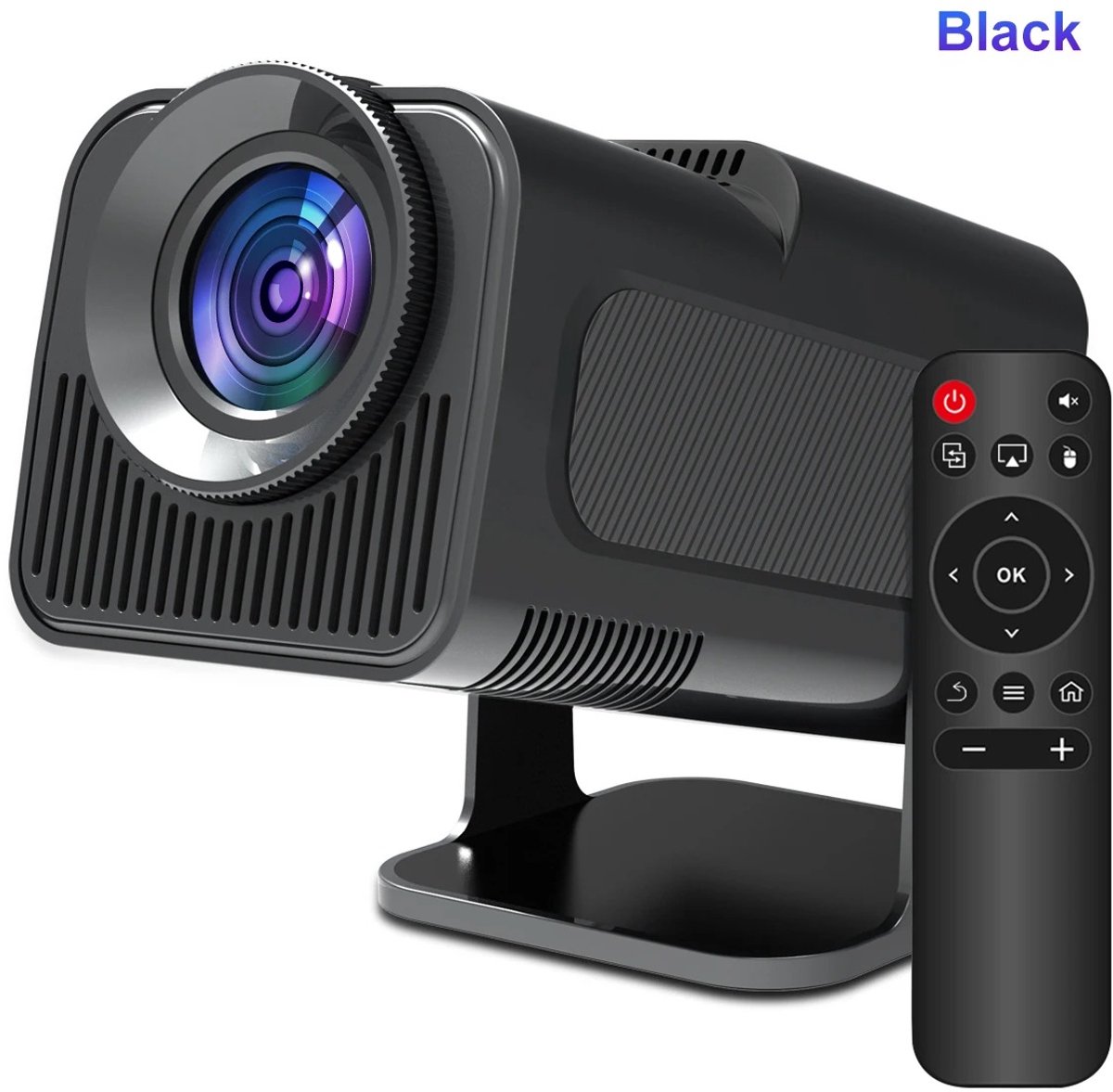 HY320 4K Android 11-projector 390ANSI Dual WiFi6 BT5.0 draagbare bioscoop inheemse 1080P voor buitenfilm thuisbioscoop