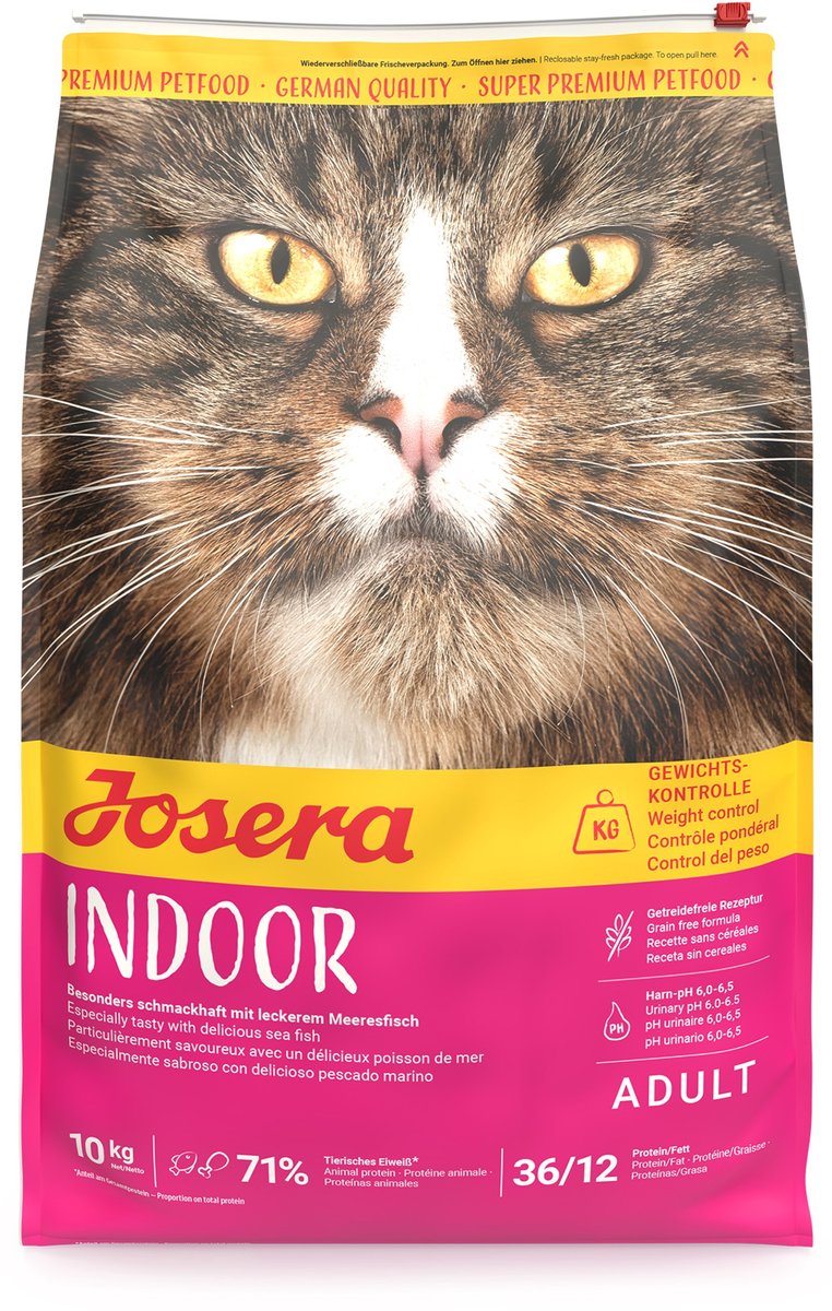 Josera Droogvoer Katten Josera - Graanvrij Zeevis - 10 kg, Ondersteunt Haarbalafvoer