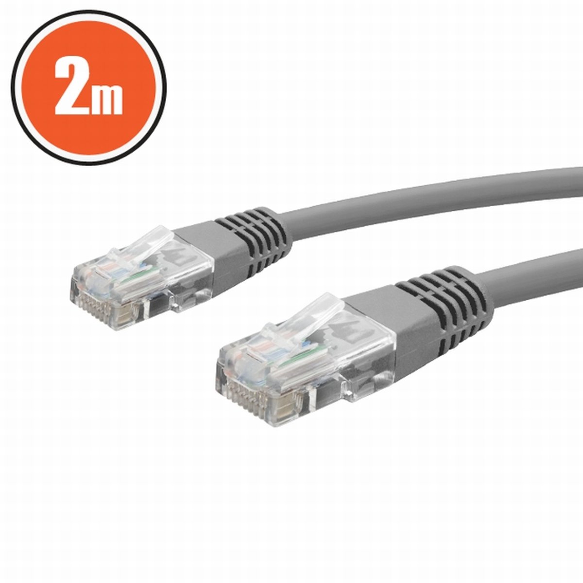 Patch Kabel 2m - 8P/8C Cat.5e UTP Grijs [20361]
