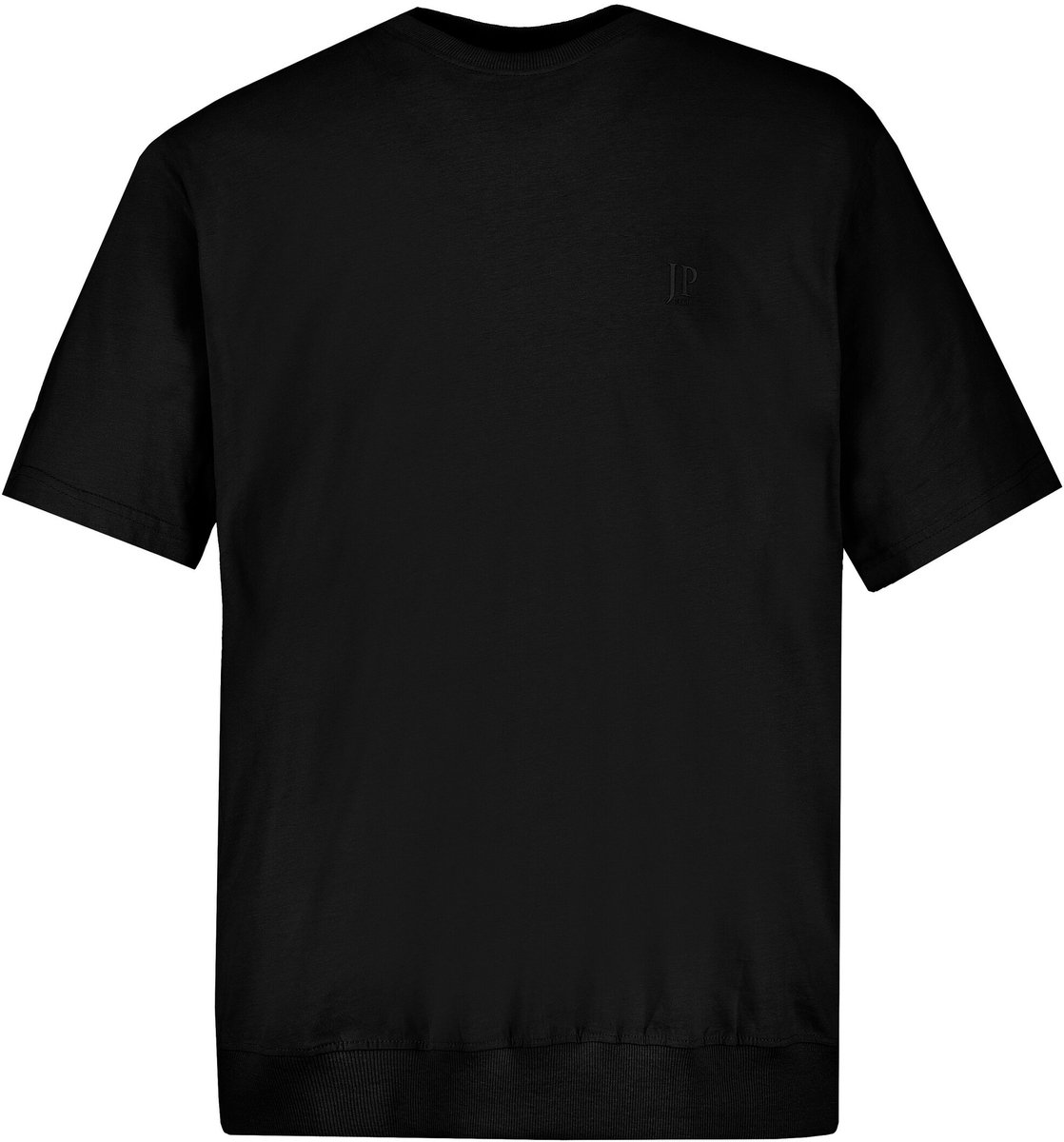 JP 1880 - Heren - T-shirt basic Buik-Fit korte mouwen - Zwart - Maat 8XL