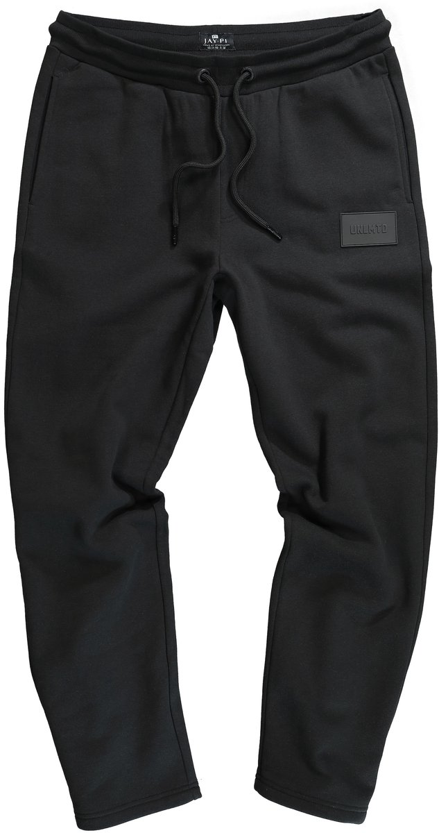 JAY-PI - Heren - Trainingsbroek fitness sweatstof Basic-Fit - Zwart - Maat 6XL