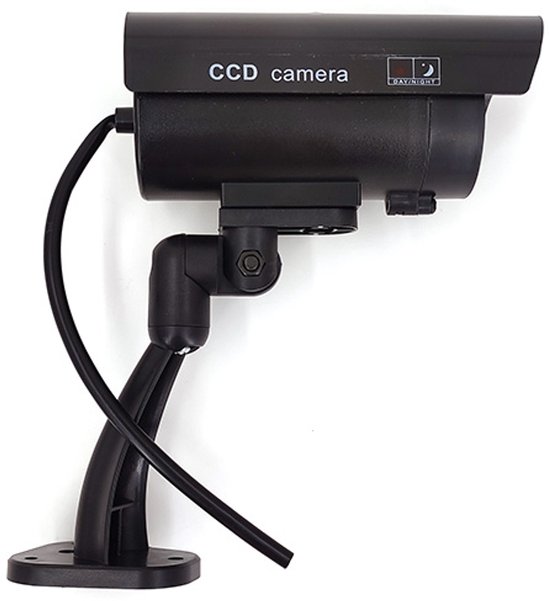 Fake camera voor buiten - Dummy camera - Nep camera - CCD Dummy Camera - Beveiligingscamera - Fake Outdoor Nepcamera - Nep Security Cam met rood knipperend led indicator voor binnen en buiten HiCHiCO® 2STUKS van HiCHiCO® — afbeelding 2