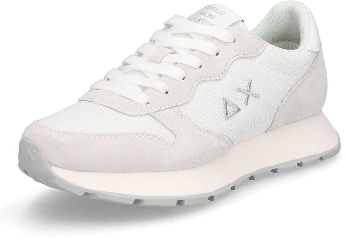 Sun68 Dames Sneaker Ally Glitter Textiel wit grijs