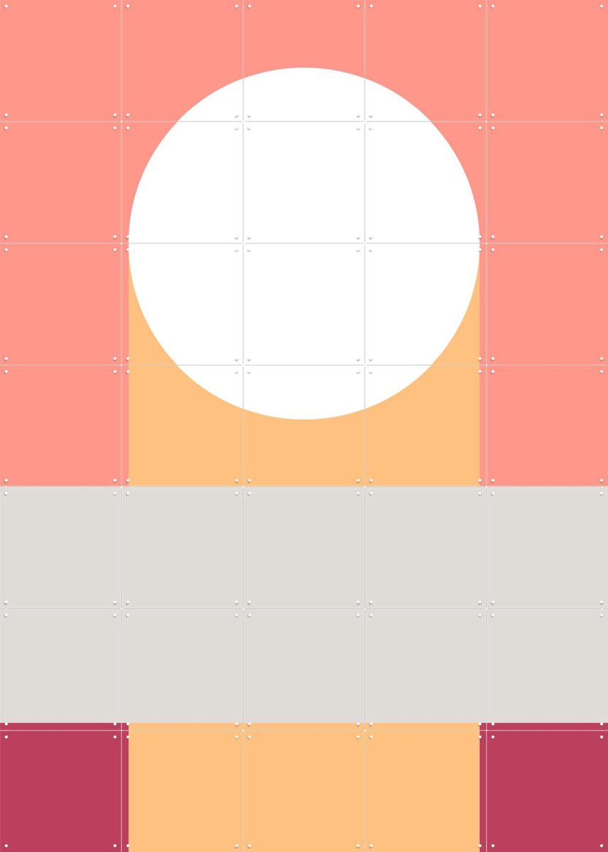 IXXI Many Shapes of... 2, Studio Kars + Boom - 100 x 140 cm - Gratis ophangtool - Grote wanddecoratie en posters - Grafisch Ontwerp, Abstract