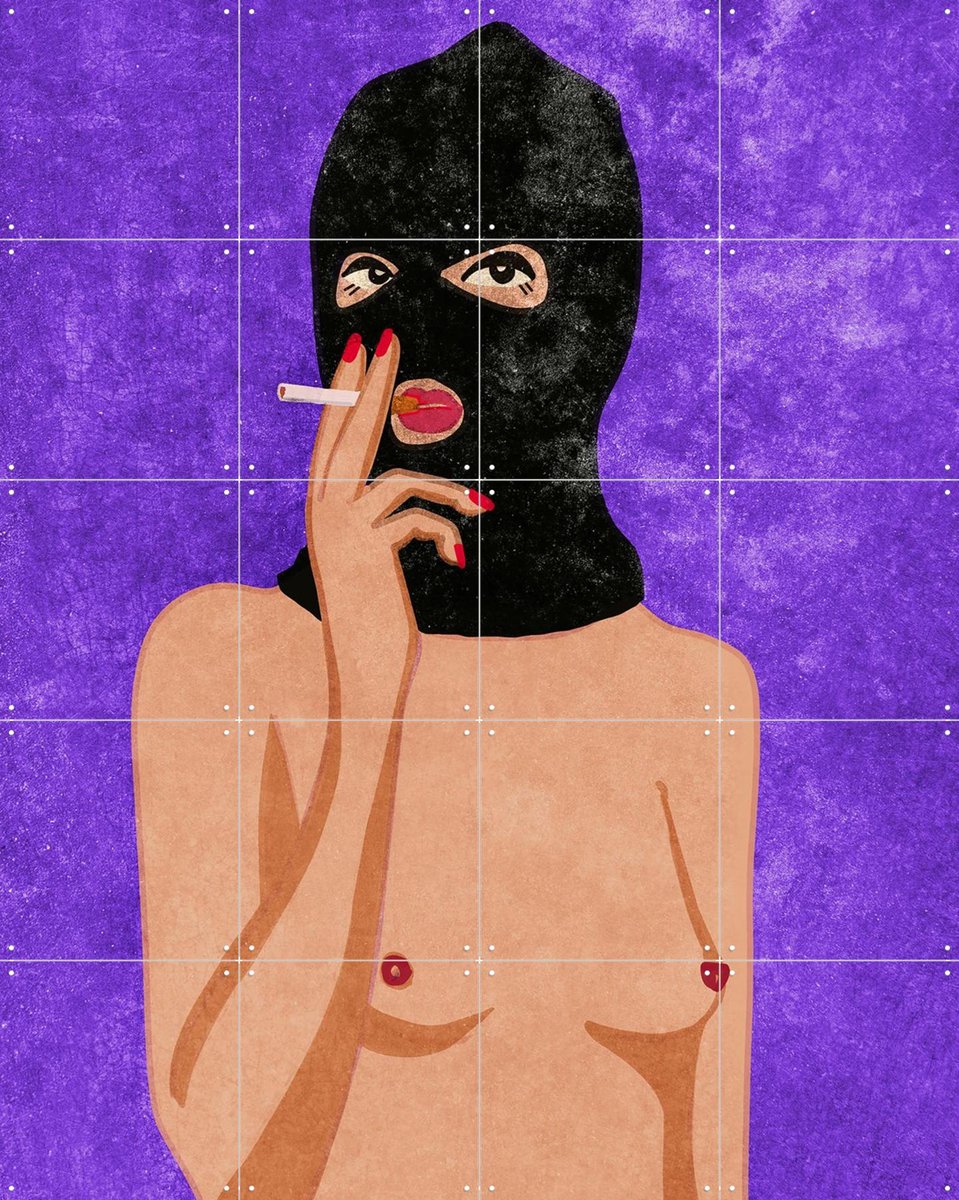 IXXI My Body Is Not a Crime, Raissa Oltmanns - 80 x 100 cm - Gratis ophangtool - Grote wanddecoratie en posters - Pop art, Illustraties, Digitale