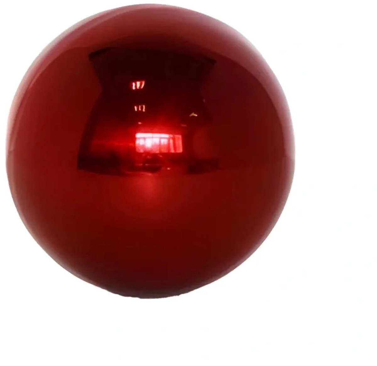 Buitengewoon de boet - Deco Heksenbol Rood Glans Roestvrij Staal 20...