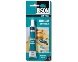 Bison Alleslijm tube 25 ml - kleurloze, waterdichte hobbylijm voor allerlei hobbymatige lijmklusjes - papier, karton, diverse kunststoffen, leer, hout, glas, keramiek