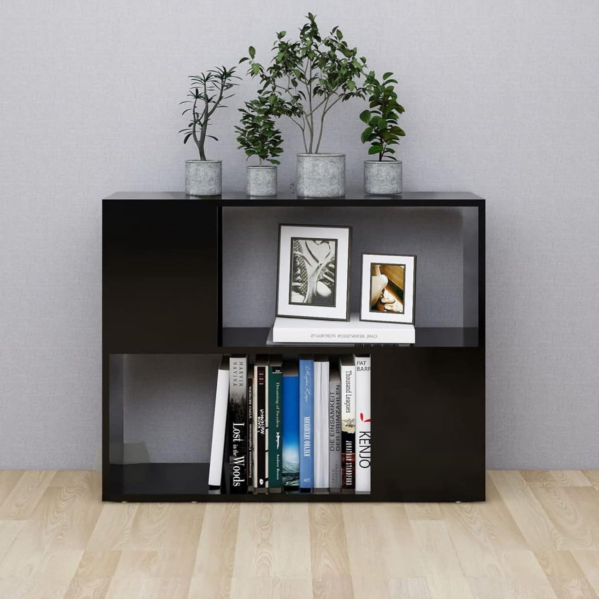 TV Kast - Lowboard Dressoir - Woonkamer Opbergen - Stijlvol Design - 80x24x63 cm - Zwart