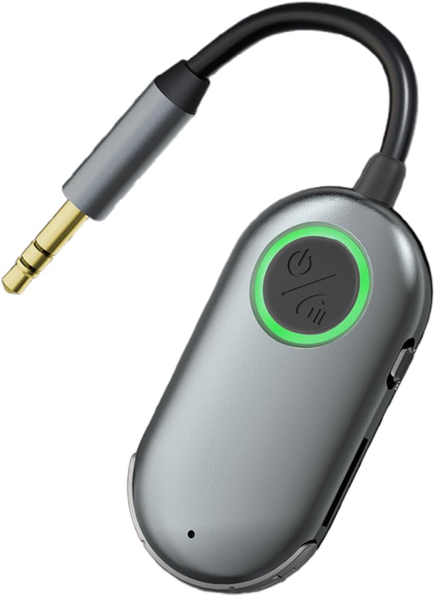 Auto Radio Zender - Muziek Adapter - Dagelijks Reizen - Snelle Koppeling - 12 cm Lengte - Zwart