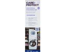 Universele Stapelset - Wasmachine Droger - Ruimte Besparen - Verstelbare Diepte - 33 tot 52 cm - Wit