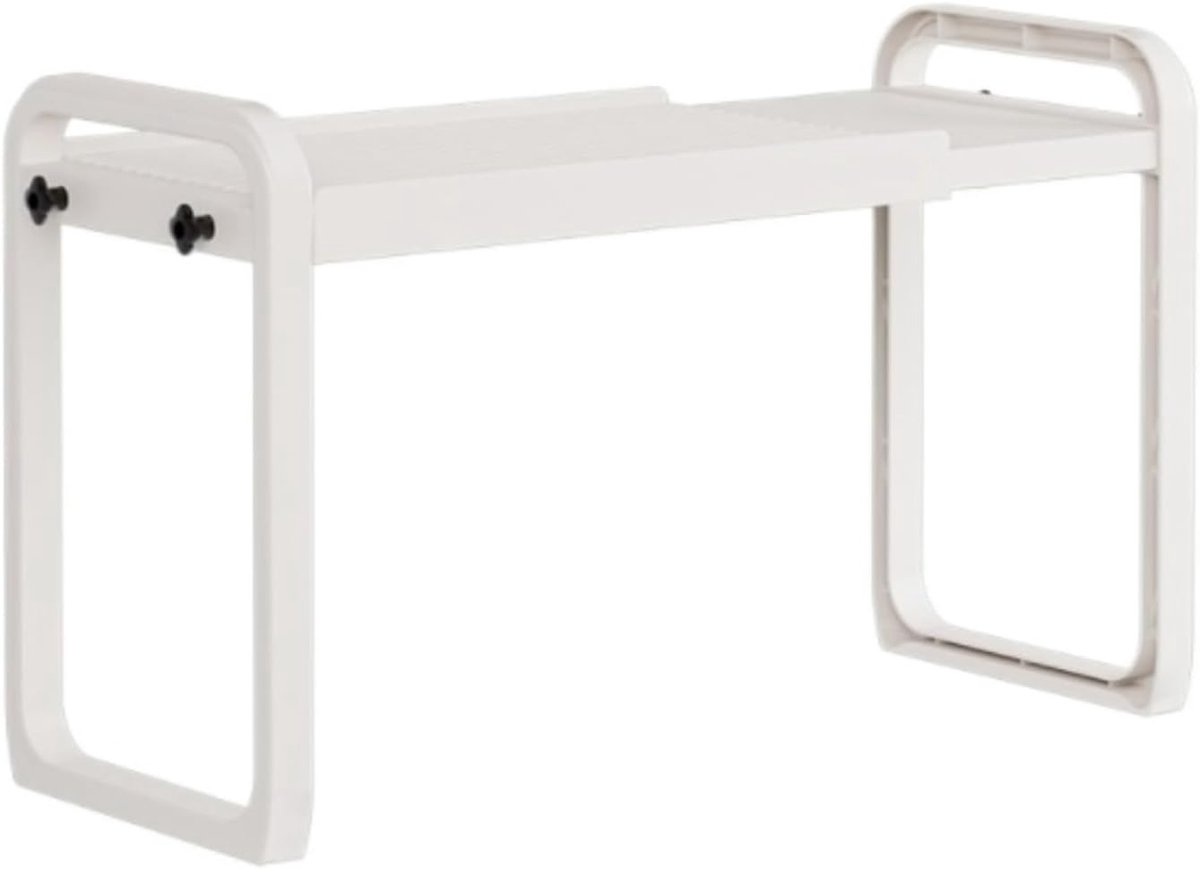 Magnetron Oven Rek - Keuken Organizer - Ruimte Besparen - Uitschuifbaar Ontwerp - 33cm - Wit
