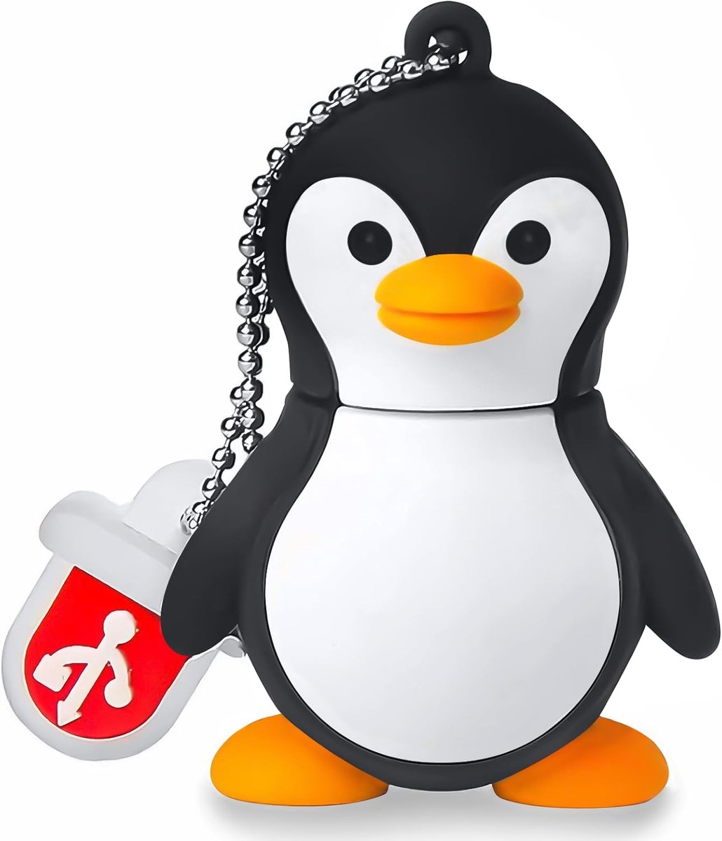 USB-stick Pinguïn - Geheugenstick Dataopslag - Externe Opslag - Schattig Ontwerp - 128 GB - Zwart