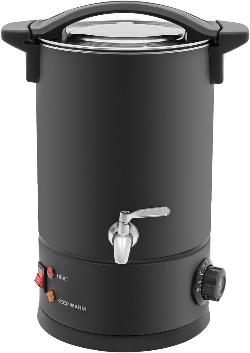 Wasmeltpan - Smeltapparaat - Cosmetica Maken - Volledige Behuizingsverwarming - 8 Liter Capaciteit - Zwart