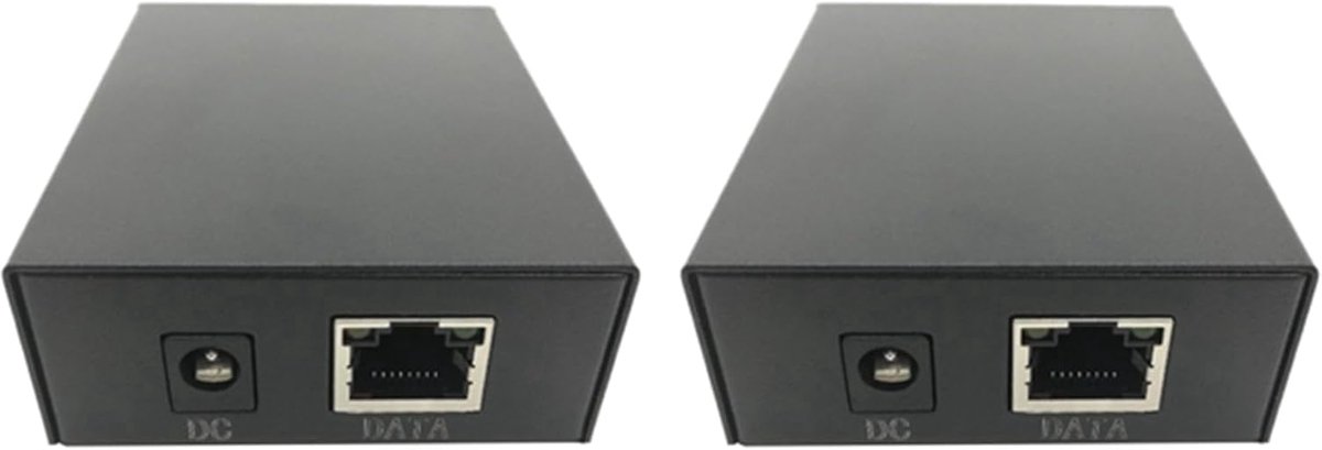 PoE Splitter - Netwerk Adapter - Internet Delen - Gigabit Snelheid - 2 Stuks - Zwart