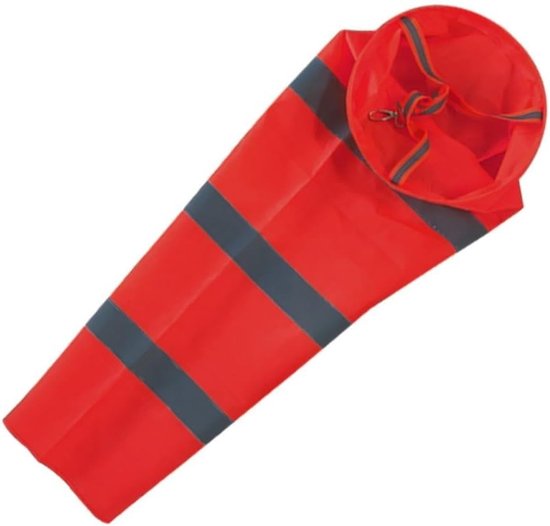 Windzak Meting - Windzak Indicator - Wind Richting Meten - Versterkte Stiksels - 60cm Lengte - Rood Grijs — afbeelding 5