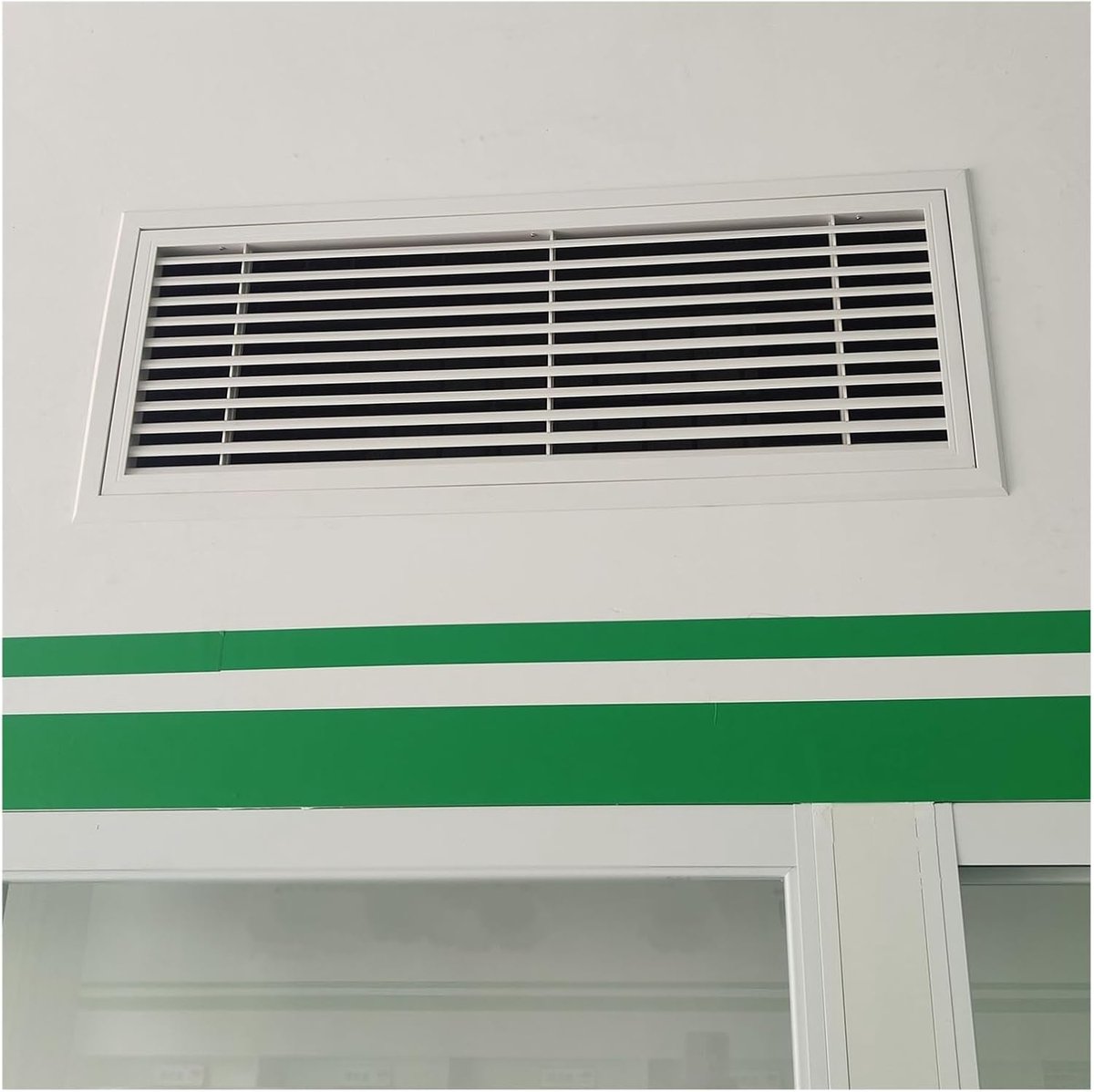 Ventilatierooster Afdekking - Inspectieluik Toegangspaneel - Muur Plafond Montage - Aanpasbare Hoogte - Aluminium 13x32 Inch - Wit