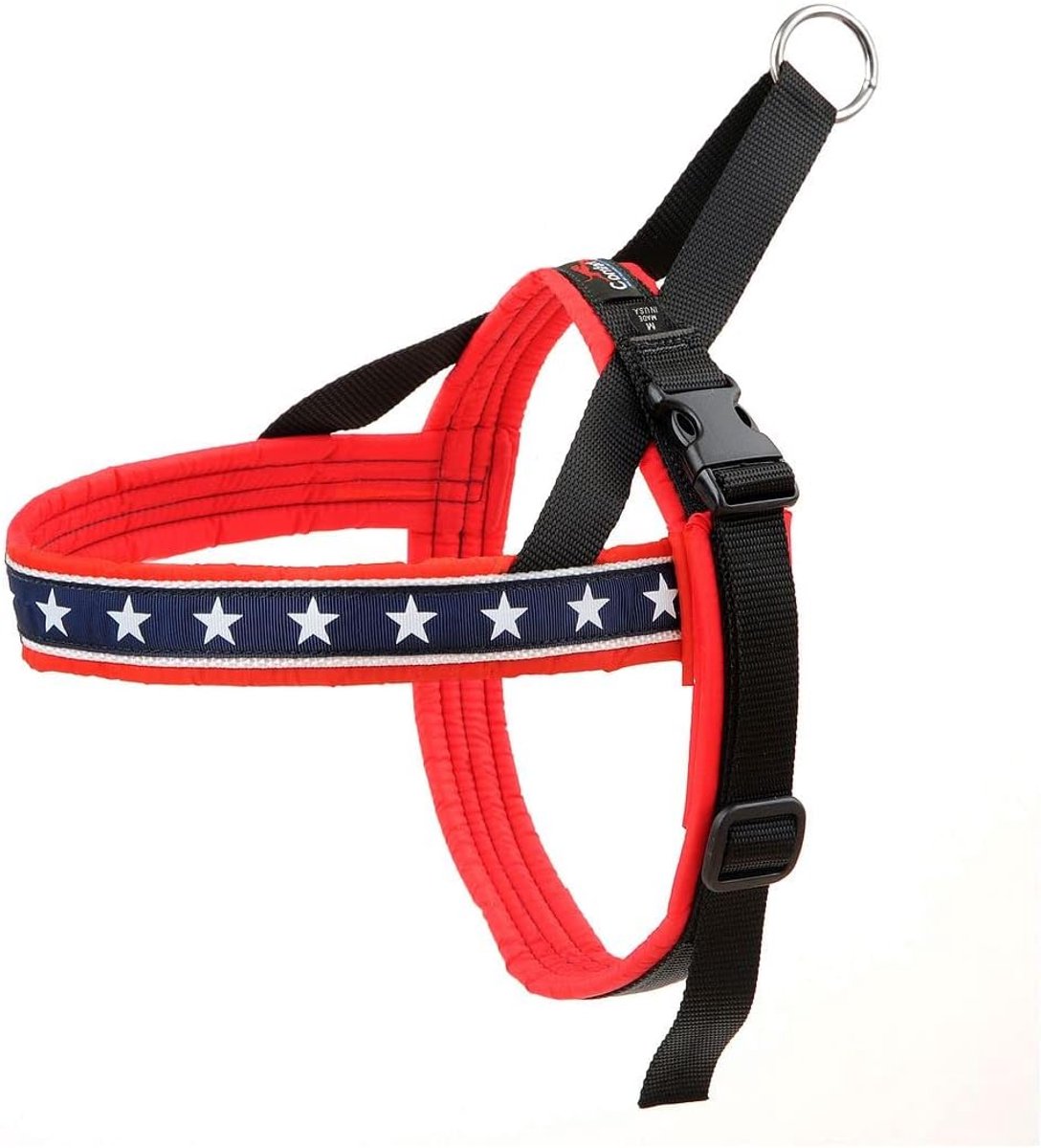 Sportharnas Hond - Veilig Harnas - Actieve Wandelingen - Volledig Gewatteerd - S/M - Patriottisch