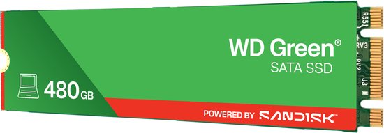 WD Green - WDS480G3G0B - SSD - 480GB - NVMe - Compact van Merkloos — afbeelding 4