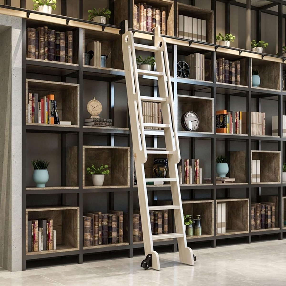 Ladder Rolonderdelen - Rolladder Hardware - Bibliotheek Toegang - Verstelbare Lengte - 3.3 tot 20 voet