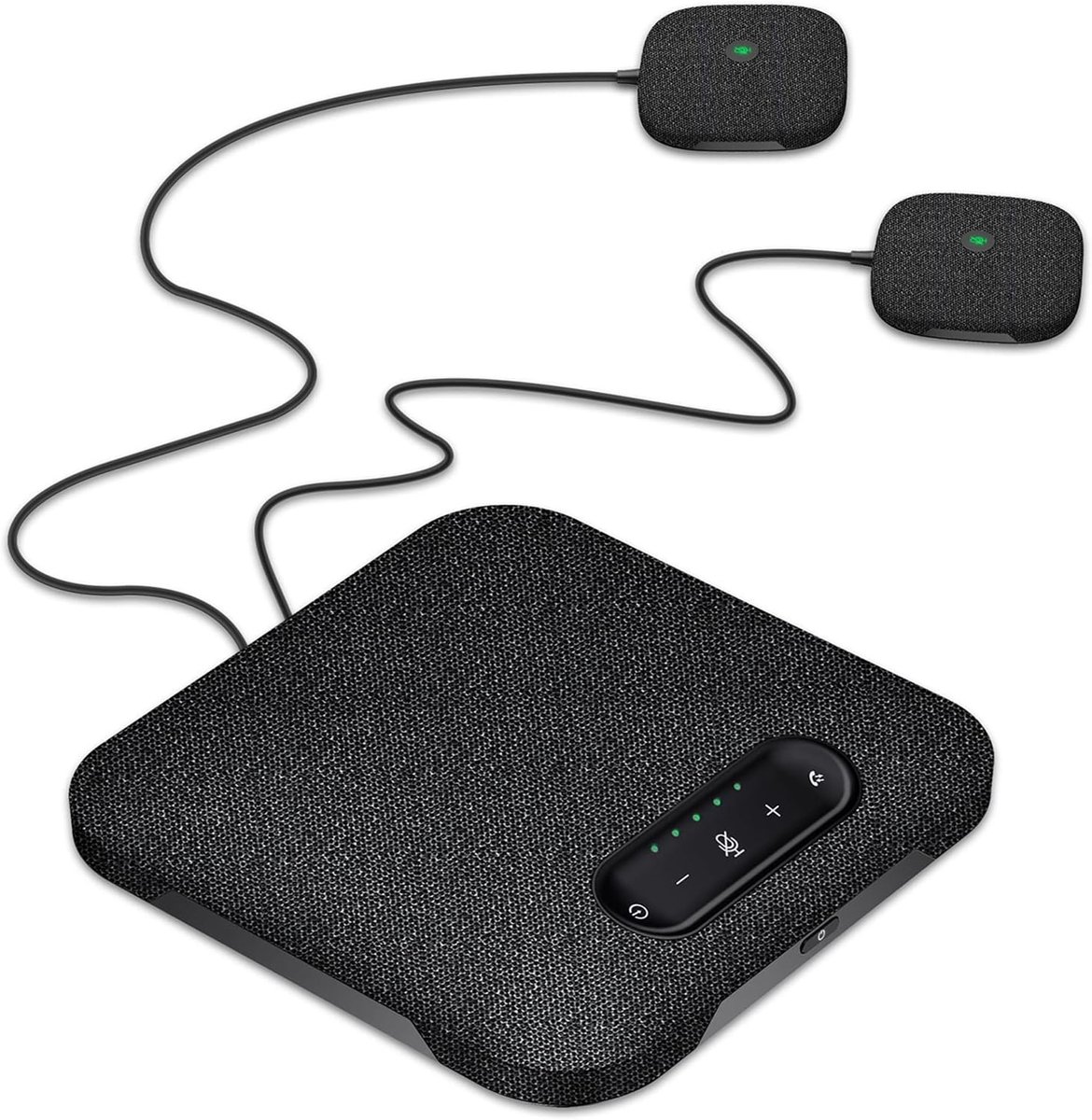 Conferentie Speaker - Luidsprekertelefoon - Online Vergaderen - 360 Graden Opname - 23 x 23 x 8 cm