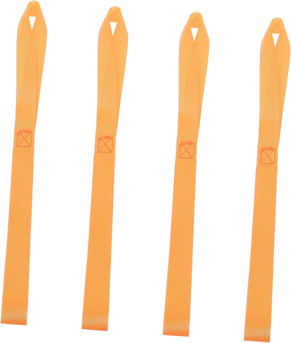 Spanbanden Set - Bindriemen Nylon - Motor Transport - Versterkte Stiksels - 48 Cm Lengte - Oranje