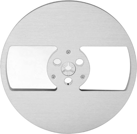 Lege Haspel - Aluminium Spoel - Reel-to-Reel Audio - Lichtgewicht 184g - 7 Inch Diameter - Zilverkleurig — afbeelding 2