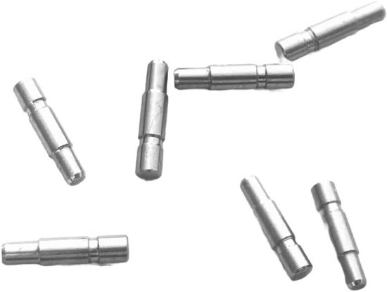 Spoelpen Visserijmolen - Onderdeel Reel - Precieze Uitlijning - Roestvrij Staal - 7.6 mm Lengte - Zilver — afbeelding 2