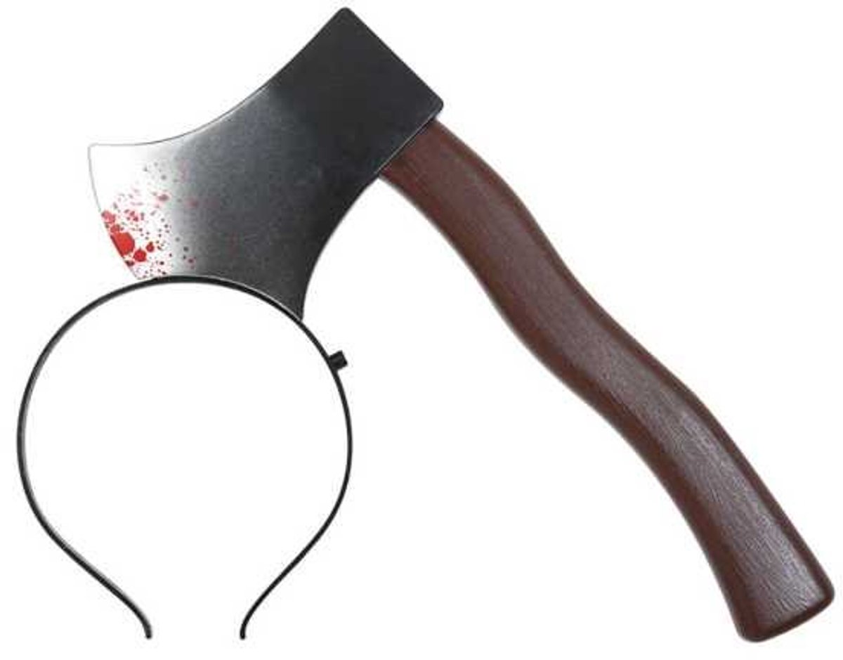 Diadeem met bijl - halloween