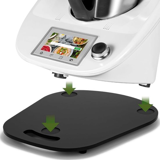 Keukenmachine Accessoire - Schuifmat Aanrecht - Apparaat Verplaatsen - Krasvrij Glijden - 36x28 cm - Transparant — afbeelding 3