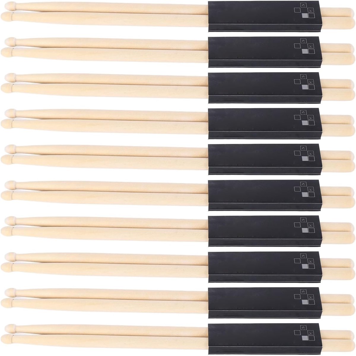 Houten Drumstokken - Mallet Accessoires - Muziek Maken - 10 Paren Set - 740 g