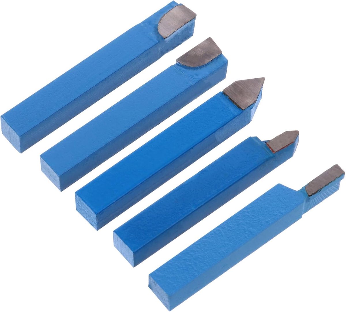 Draaigereedschap Set - Metaalbewerking Gereedschap - Precisie Draaiwerk - Hittebestendig Hardmetaal - 6.4x1x1cm - Blauw