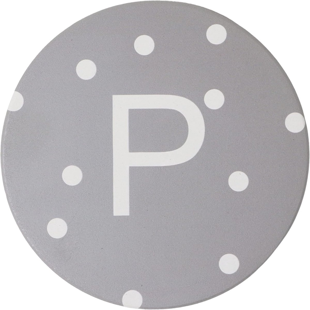 Mok onderzetter - Drank coaster - Bescherming tafel - Keramiek met kurk - 10cm diameter - Grijs