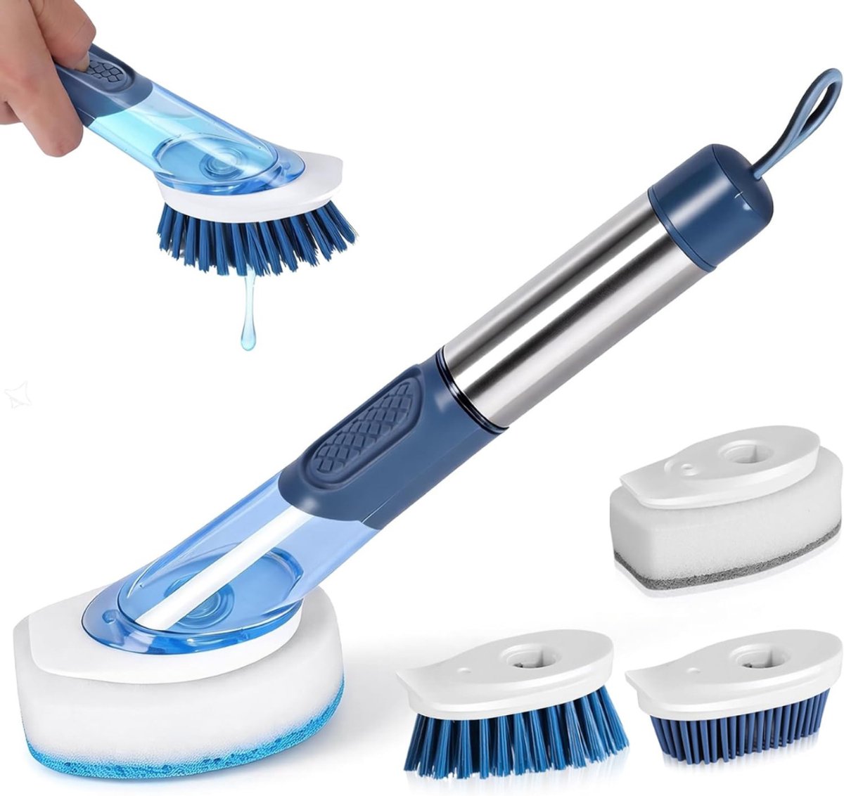 CLVP® Afwasborstel Met Zeepdispenser - Keukenborstel - Afwasborstel