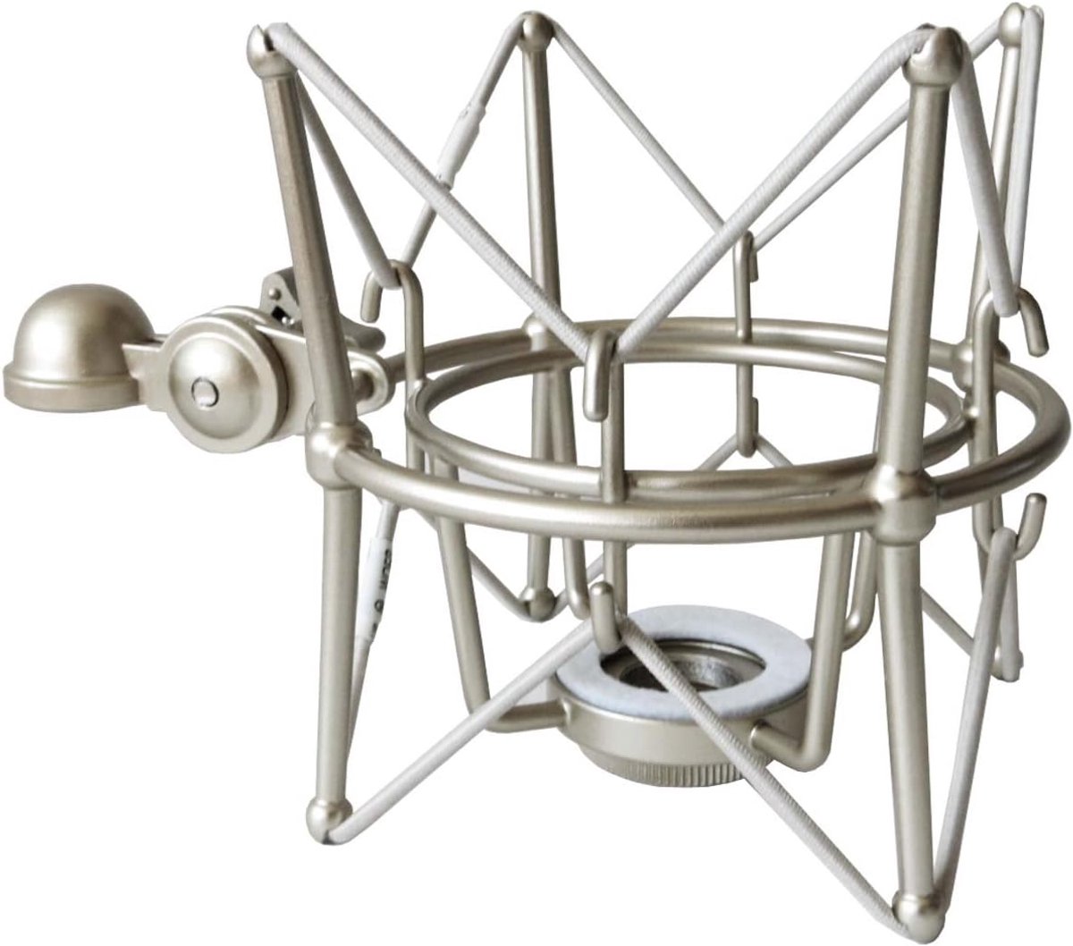 Microfoonhouder - Microfoonspin - Trillingsvrije Opnames - Universele Schroefdraad - 125 cm - Zilver