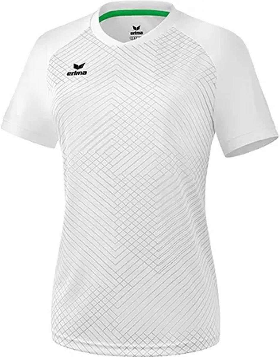 Erima Madrid Shirt Korte Mouw Dames - Wit | Maat: 34