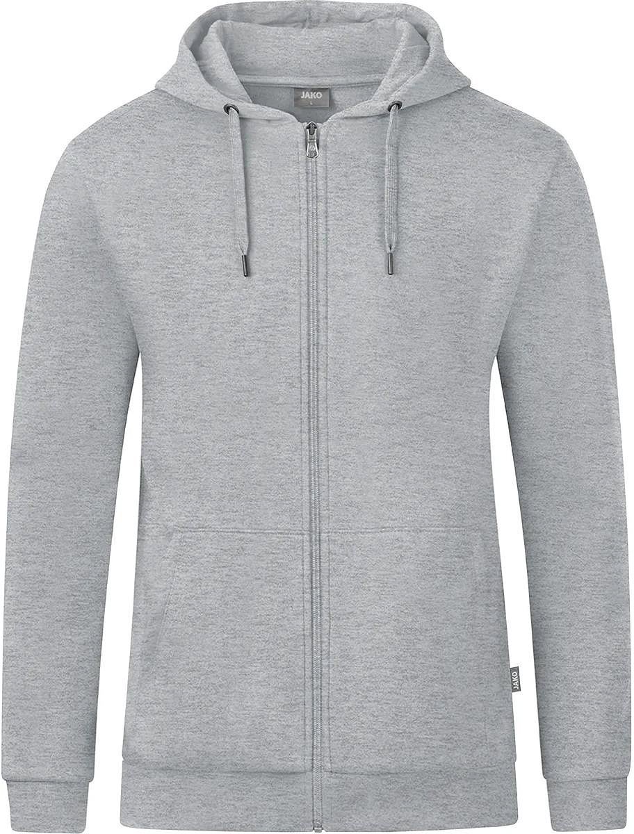 Jako Organic Jas Met Kap Heren - Lichtgrijs Gemeleerd | Maat: 5XL