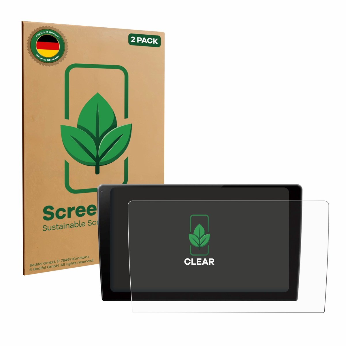 ScreenLeaf - Screenprotector voor Pioneer SPH-PF97BT - Duurzame schermbescherming Folie Beschermfolie transparant 2 Stuks