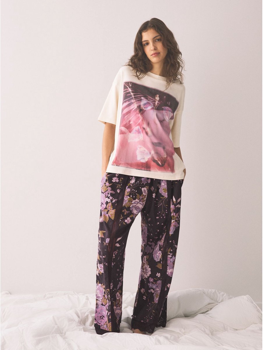 Next - Dames - Pyjama met korte mouwen - Paars