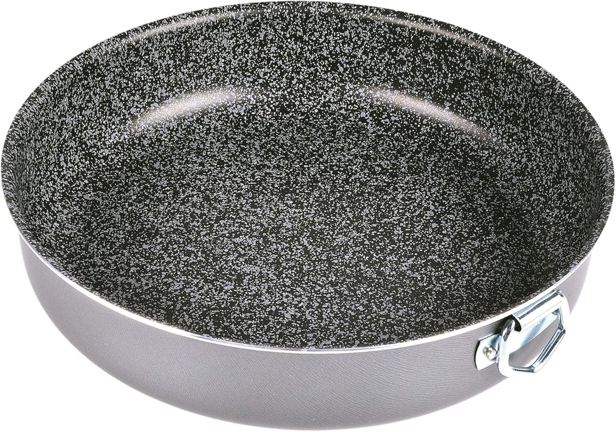 Cakevorm Rond - Bakvorm Taart - Zelf Bakken - Steen Effect Coating - 32 cm - Zwart