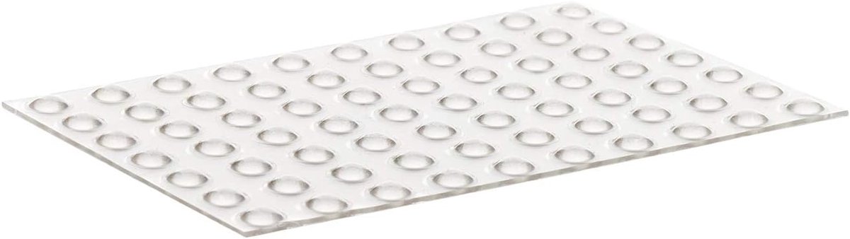 Beschermbuffers - Zelfklevende dopjes - Muur en deur - Schade voorkomen - 6.4 mm diameter - Transparant