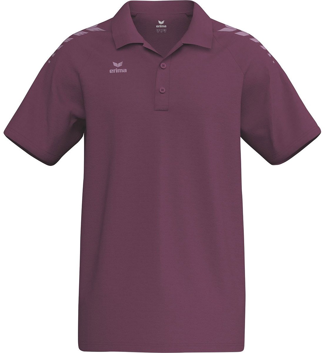 Erima Cmpt 3 Wings Polo Heren - Burgundy / Lavender | Maat: S