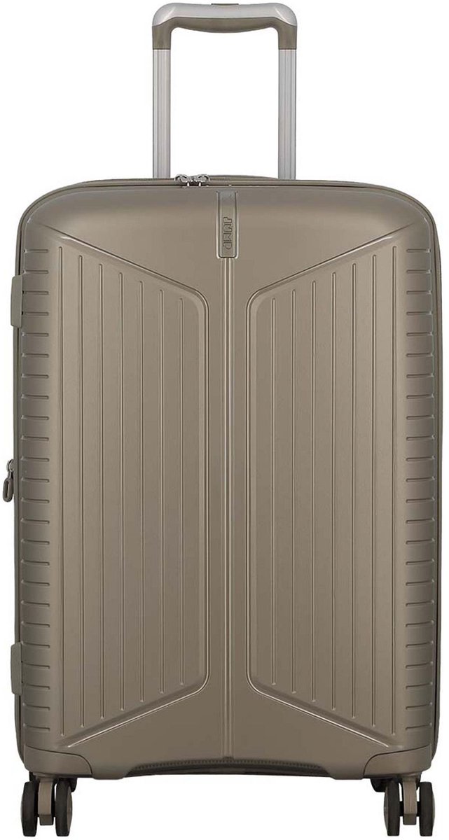 Jump Evae 4 wielen Trolley 66 cm met uitbreidingsplooi - Harde bagage - TSA slot - champaign