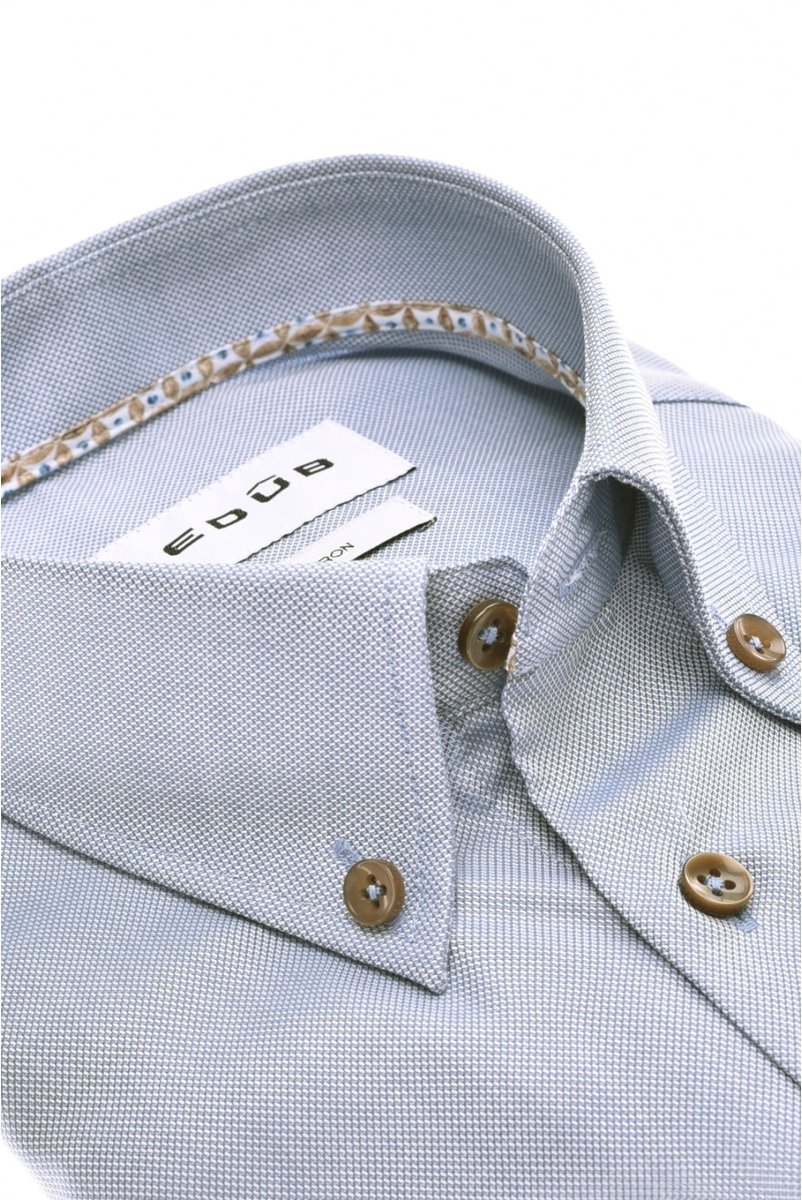 Ledûb overhemd button down lichtblauw