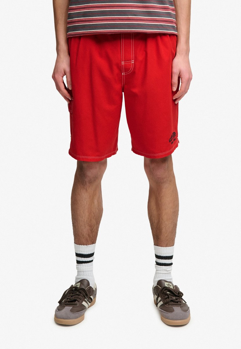 Superdry Cargo 19-Inch Boardshorts Heren Zwembroeken Rood