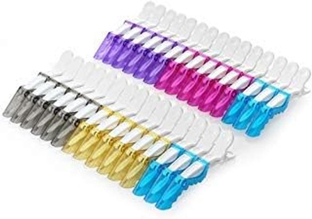 Haarclips Set - Kapper Clips - Haar Styling - Antislip Ontwerp - 115 cm - Multicolor