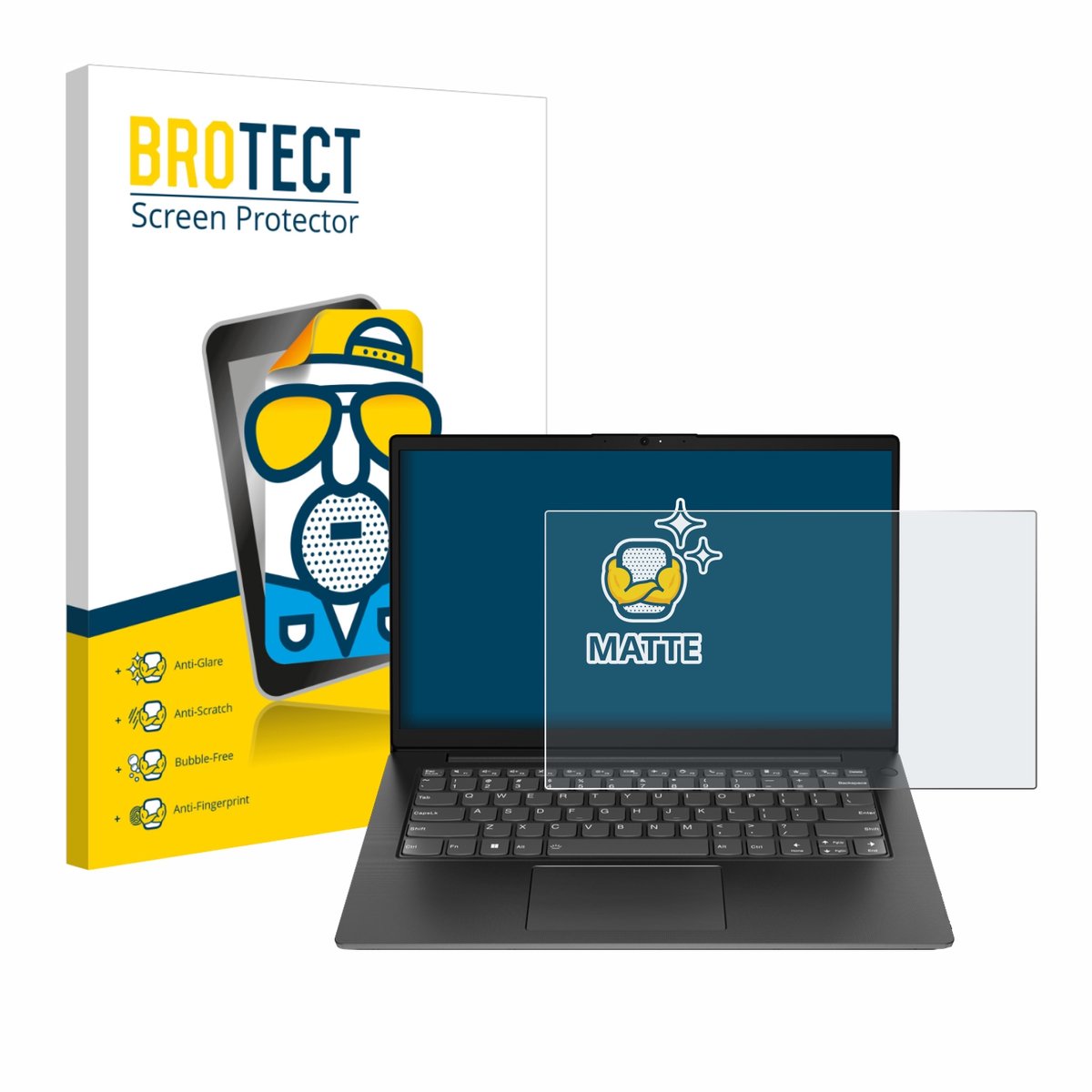 BROTECT - Screenprotector voor Lenovo V14 Gen 5 - Folie Beschermfolie matte