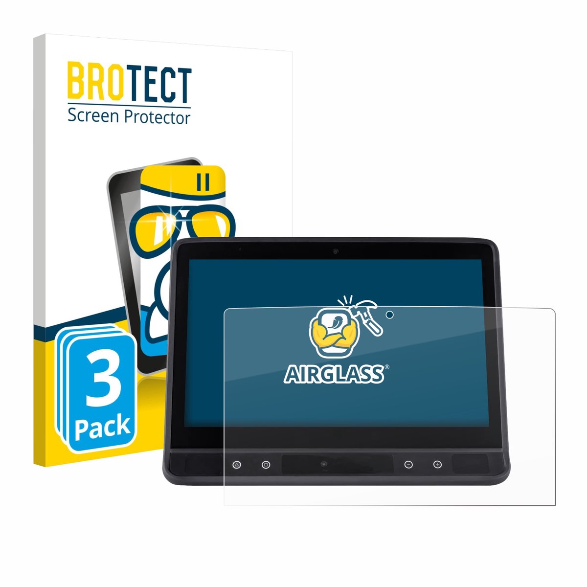 Screenprotector 3 Stuks voor Tobii Dynavox TD I-16 Beschermglas transparant