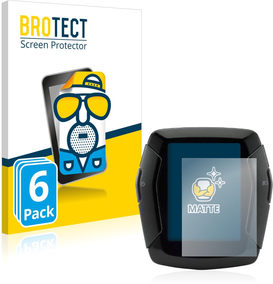 BROTECT - Screenprotector voor Yamaha Display C - Folie Beschermfolie matte 6 Stuks