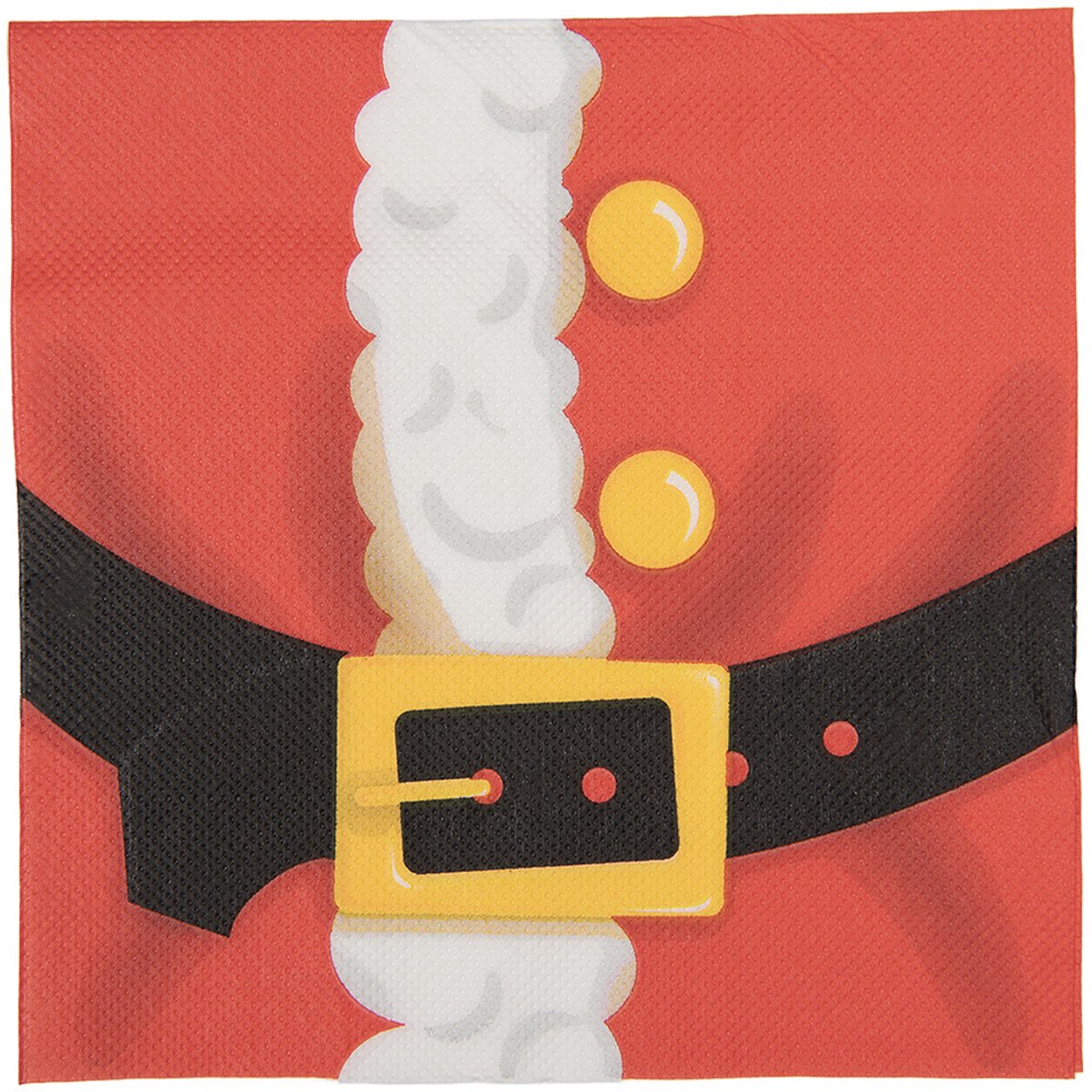 Clayre & Eef Servetten Papier Set van 20 33x33 cm Rood Papier
